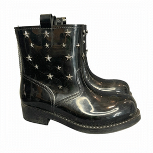 Red Valentino Star-Stud Rubber Boots sz 38
